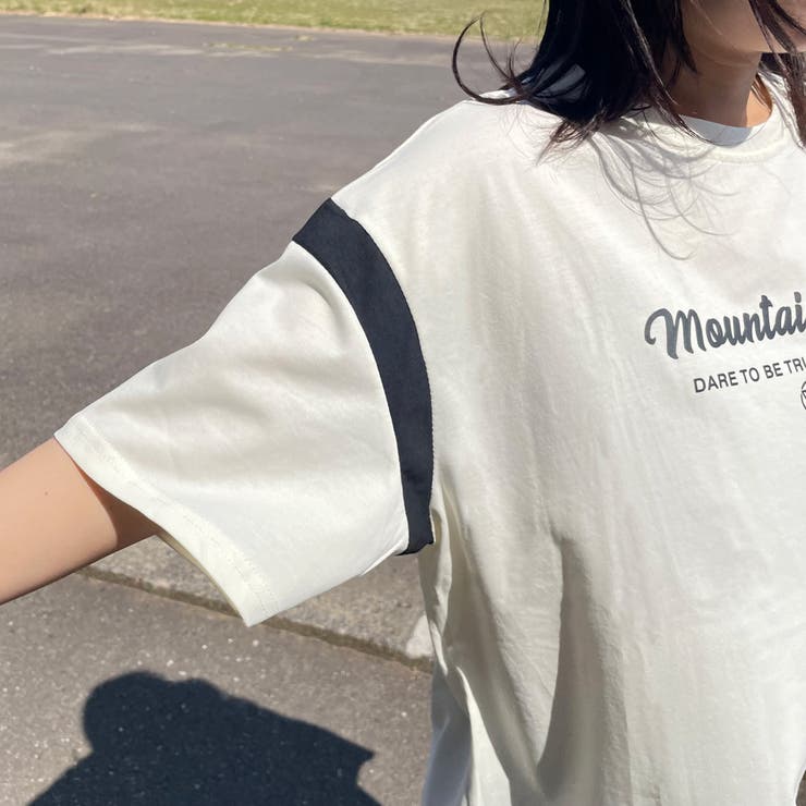 袖配色ロゴTシャツ | non-hedge  | 詳細画像8 
