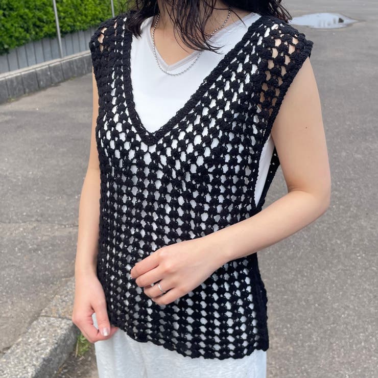 バッククロスクロシェベスト | non-hedge  | 詳細画像18 