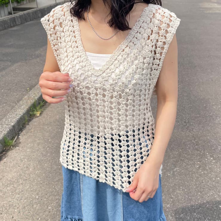 バッククロスクロシェベスト | non-hedge  | 詳細画像3 