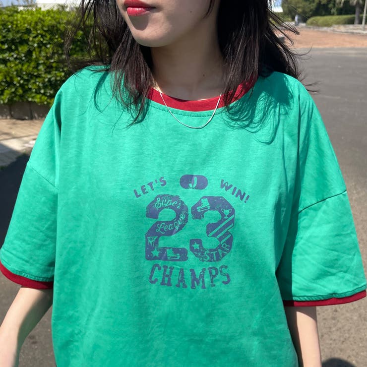 グリーン | リンガーロゴBIGTシャツ | non-hedge 