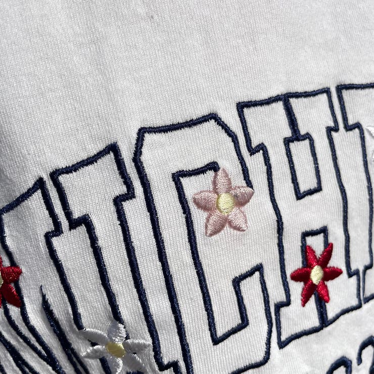 カレッジロゴ花刺繍BIGTシャツ | non-hedge  | 詳細画像19 
