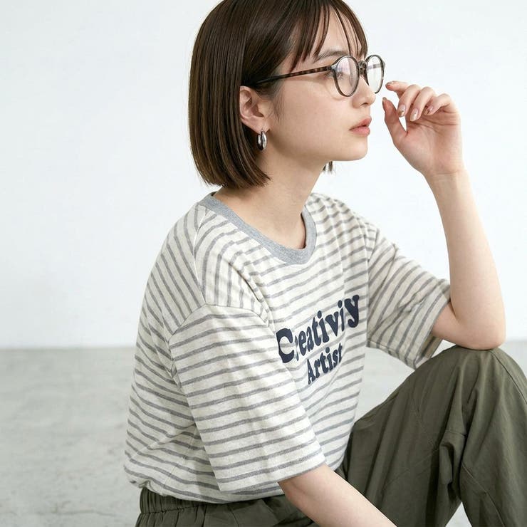 スラブボーダーロゴBIGTシャツ | non-hedge  | 詳細画像9 