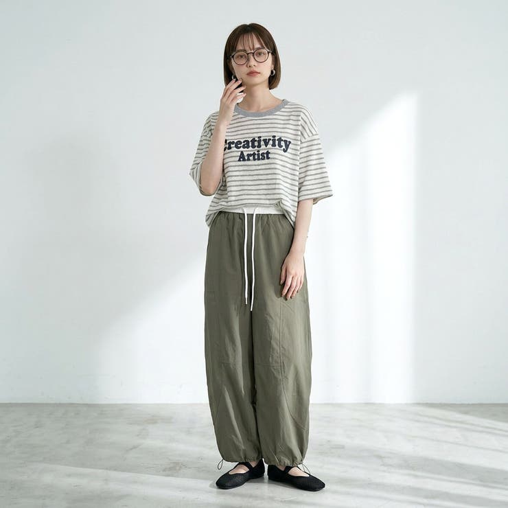 スラブボーダーロゴBIGTシャツ | non-hedge  | 詳細画像11 