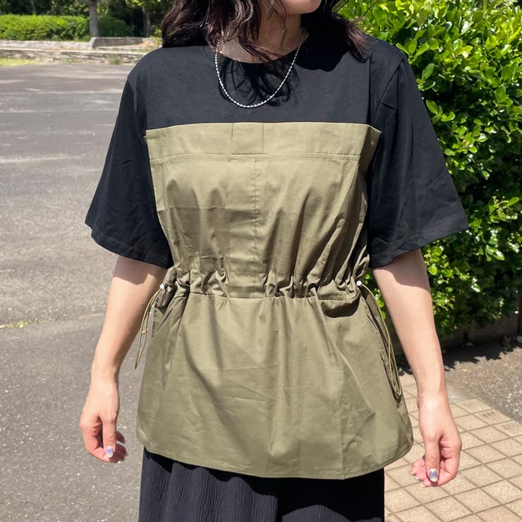 切替ドロストTシャツ | non-hedge  | 詳細画像1 
