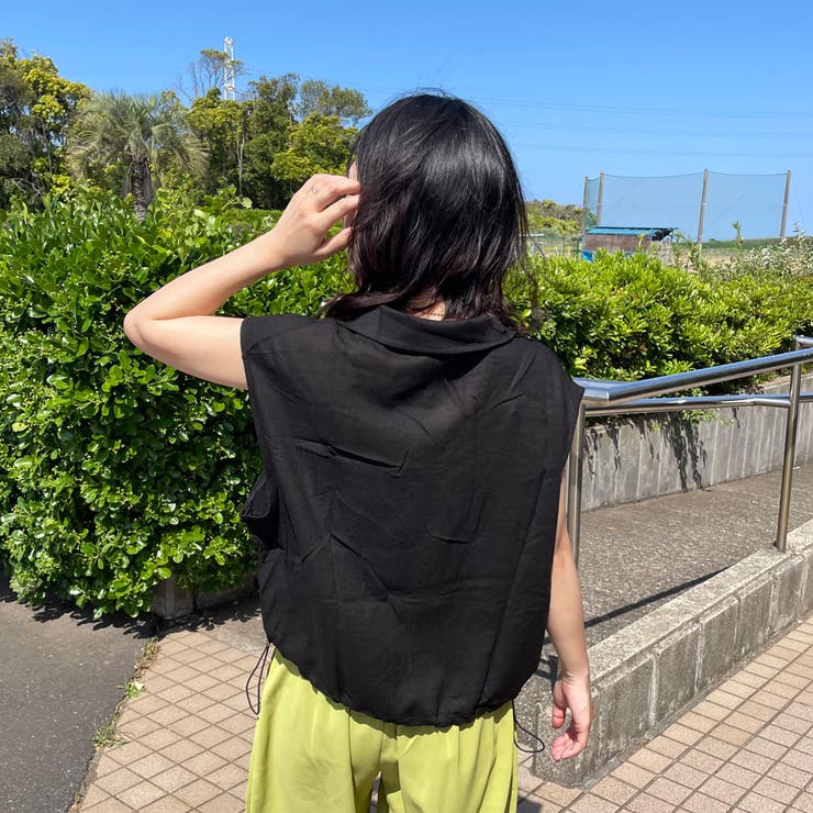 綿麻スタンドZIPベスト | non-hedge  | 詳細画像18 