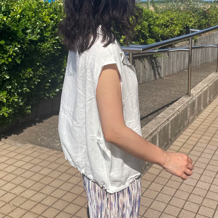 綿麻スタンドZIPベスト | non-hedge  | 詳細画像23 
