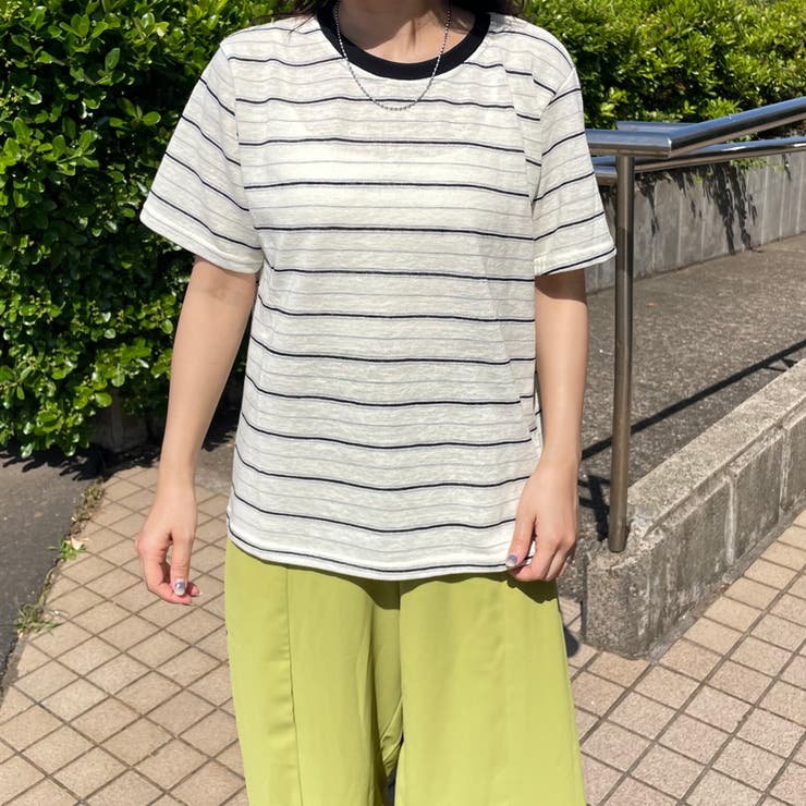 スラブボーダーTシャツ | non-hedge  | 詳細画像9 