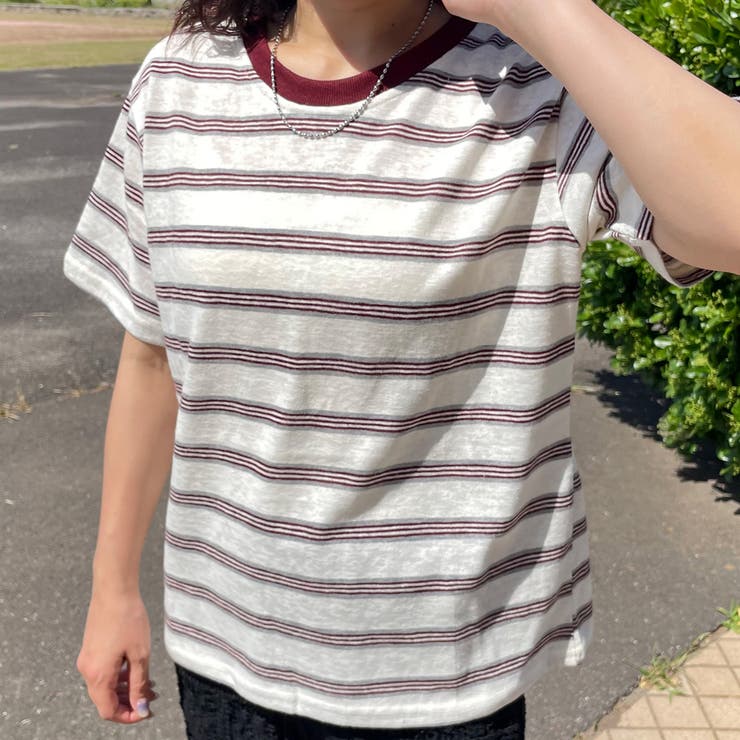 レッド | スラブボーダーTシャツ | non-hedge 
