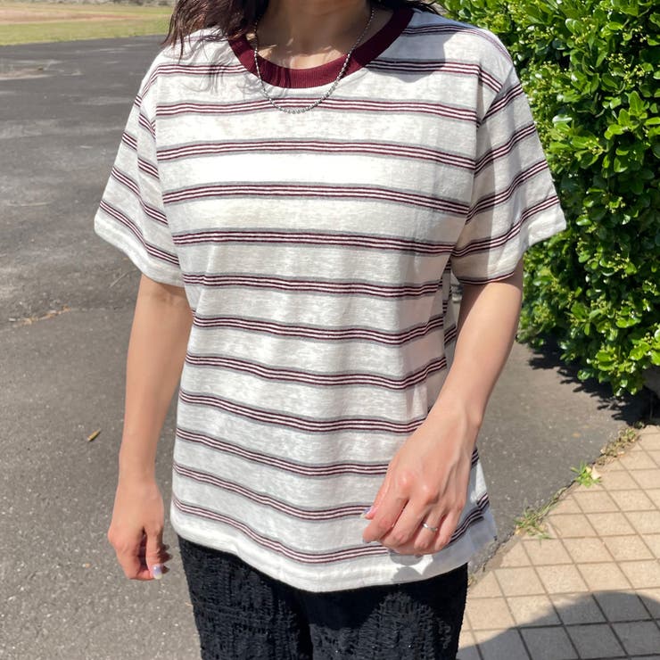 スラブボーダーTシャツ | non-hedge  | 詳細画像13 
