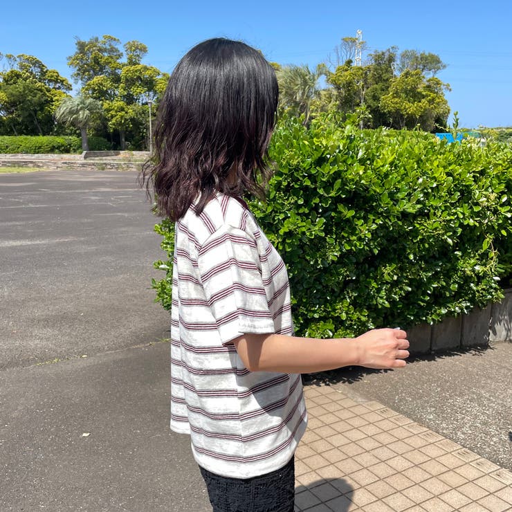 スラブボーダーTシャツ | non-hedge  | 詳細画像14 