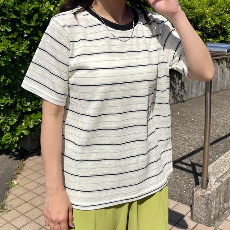 スラブボーダーTシャツ | non-hedge  | 詳細画像7 