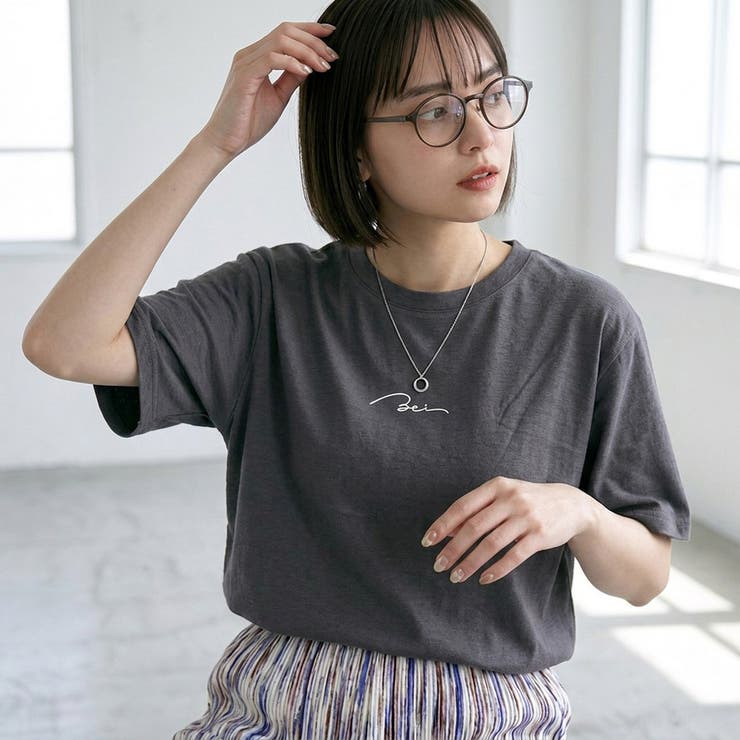 チャコール | ロゴTシャツ | non-hedge 