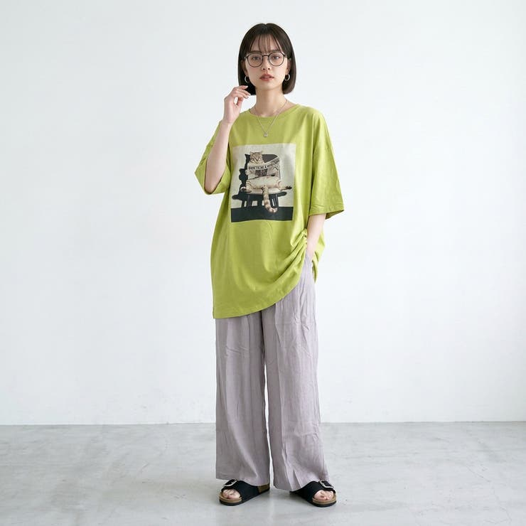 転写ネコBIGTシャツ | non-hedge  | 詳細画像8 