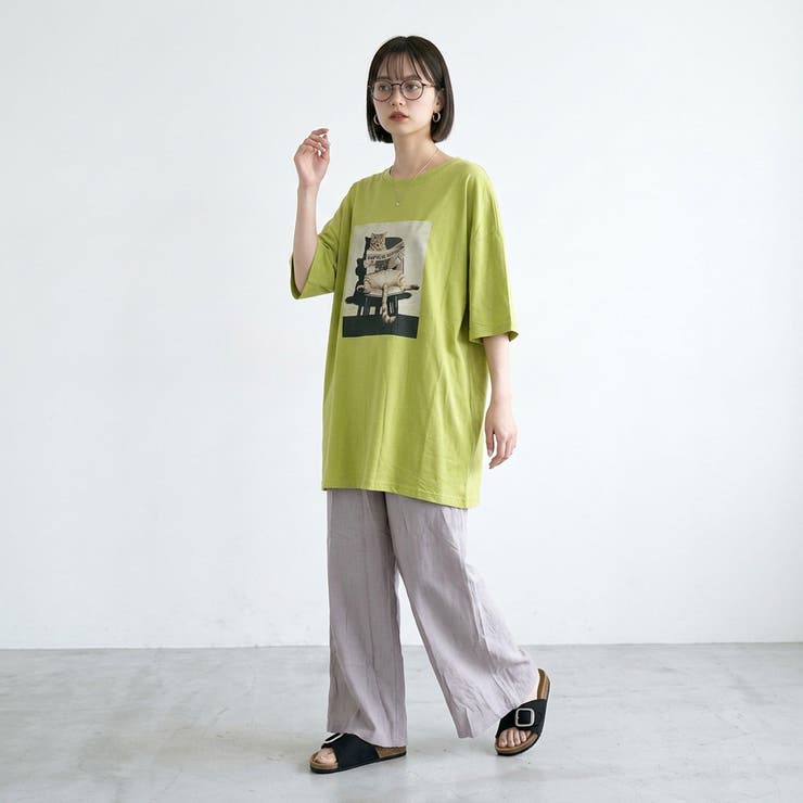 転写ネコBIGTシャツ | non-hedge  | 詳細画像9 