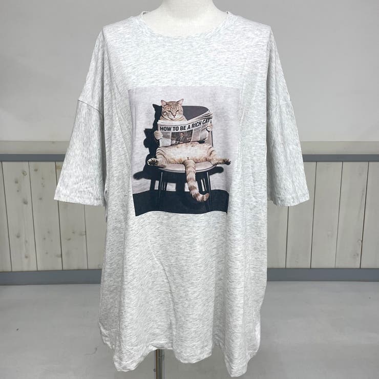 転写ネコBIGTシャツ | non-hedge  | 詳細画像10 