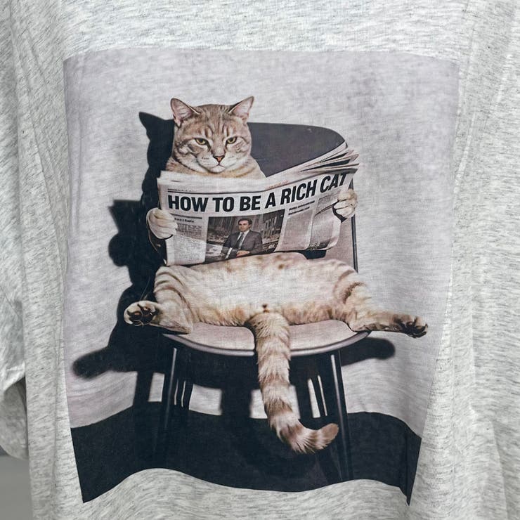 転写ネコBIGTシャツ | non-hedge  | 詳細画像15 