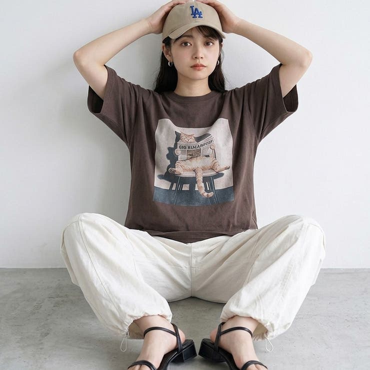 転写ネコBIGTシャツ | non-hedge  | 詳細画像14 