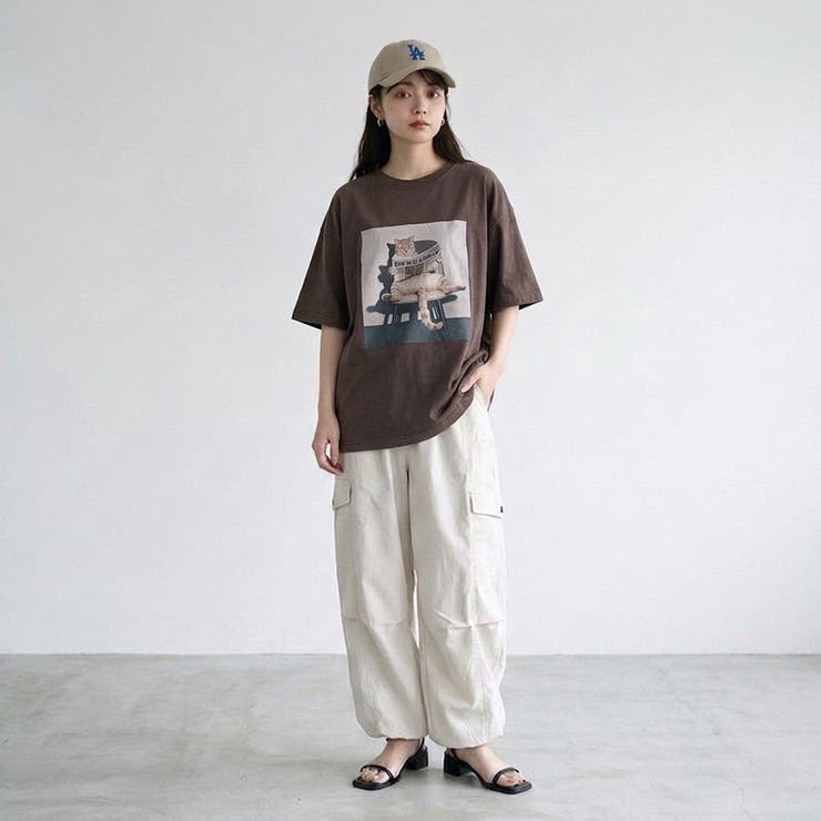 転写ネコBIGTシャツ | non-hedge  | 詳細画像15 