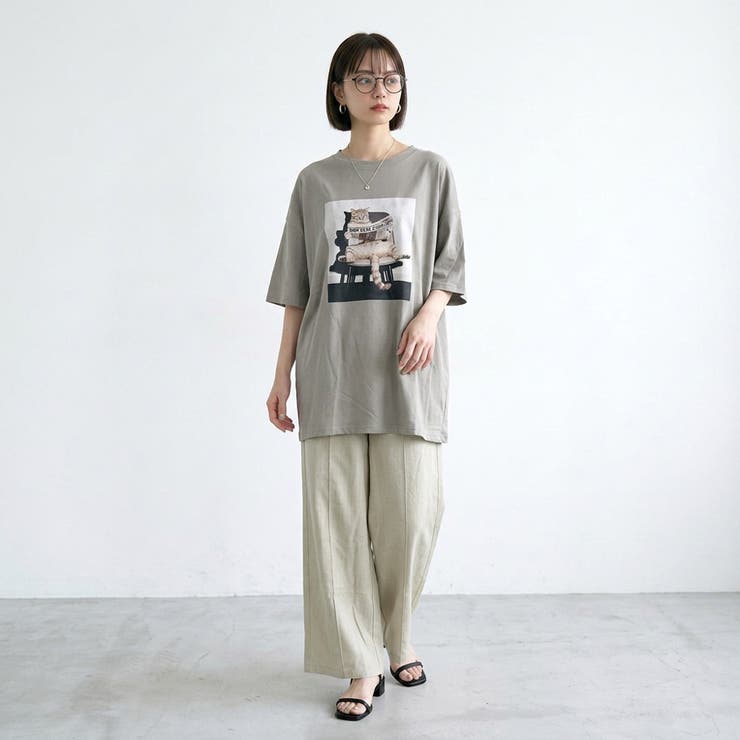 転写ネコBIGTシャツ | non-hedge  | 詳細画像2 