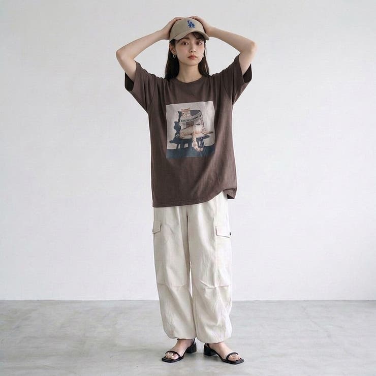 転写ネコBIGTシャツ | non-hedge  | 詳細画像16 