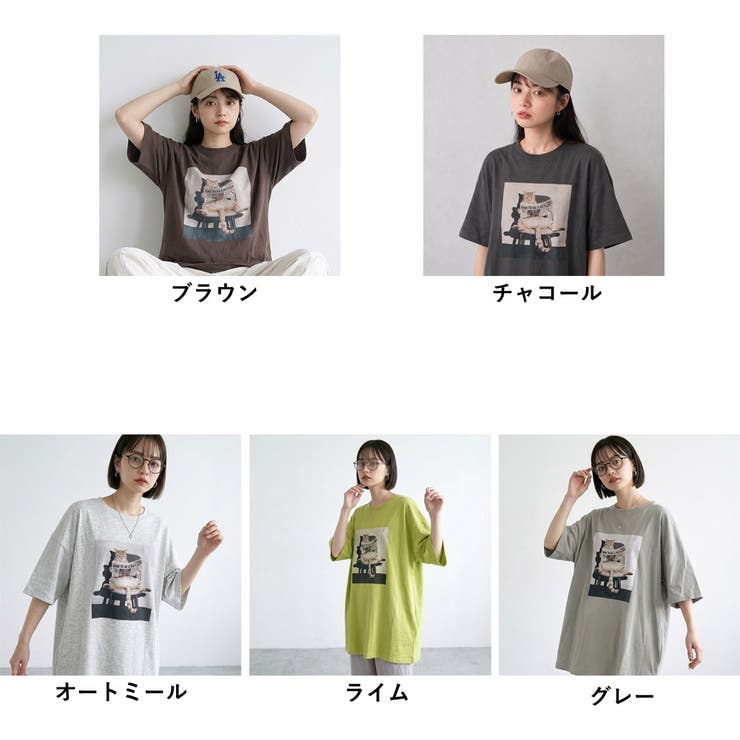 転写ネコBIGTシャツ | non-hedge  | 詳細画像25 