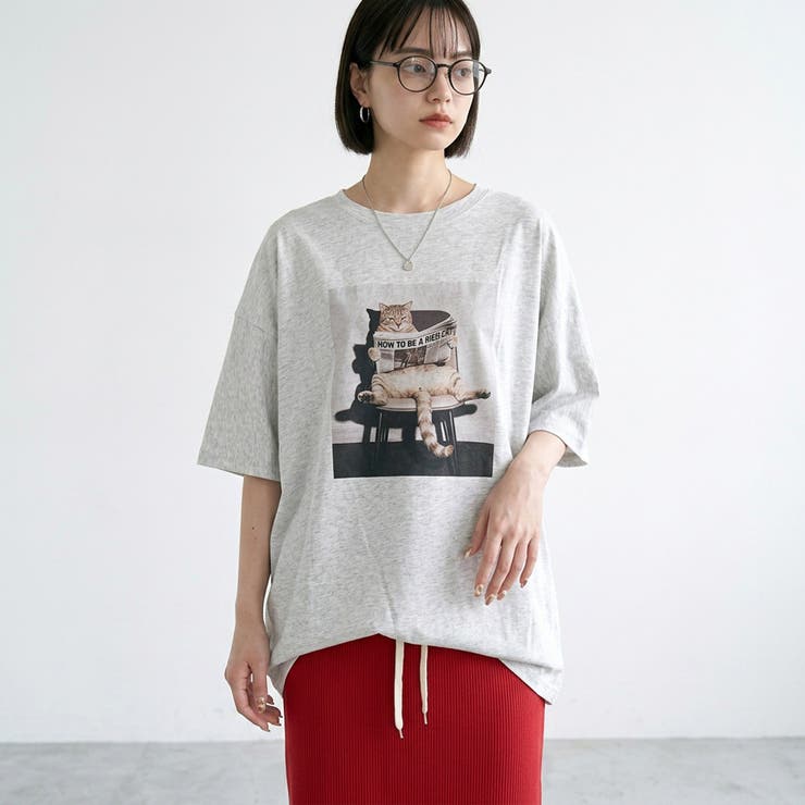 転写ネコBIGTシャツ | non-hedge  | 詳細画像3 