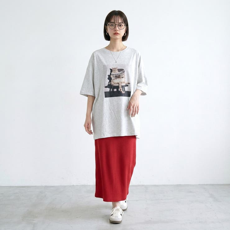 転写ネコBIGTシャツ | non-hedge  | 詳細画像6 