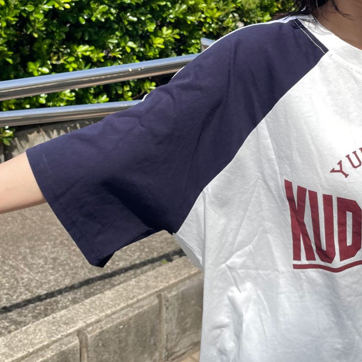袖ラインラグラン配色BIGTシャツ | non-hedge  | 詳細画像23 
