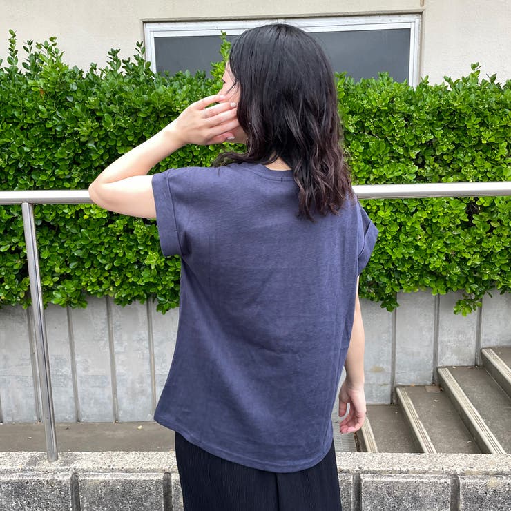 スラブフレンチスリーブTシャツ | non-hedge  | 詳細画像14 