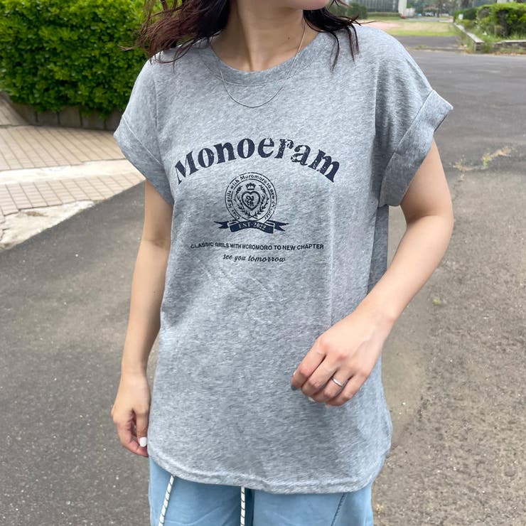 グレー | スラブフレンチスリーブTシャツ | non-hedge 