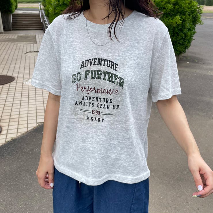 オートミール | スラブプリントTシャツ | non-hedge 