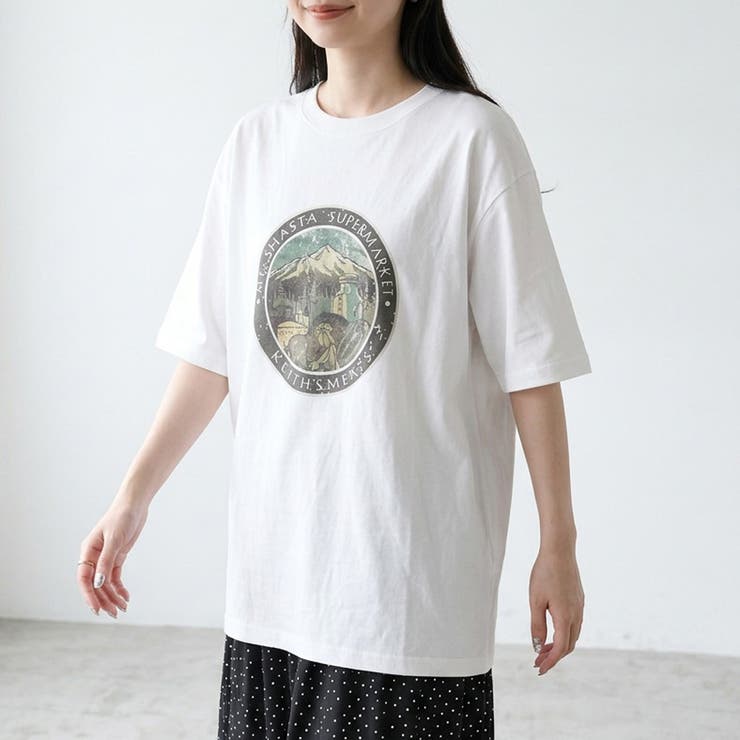 オフホワイト | マウンテンBIGTシャツ | non-hedge 