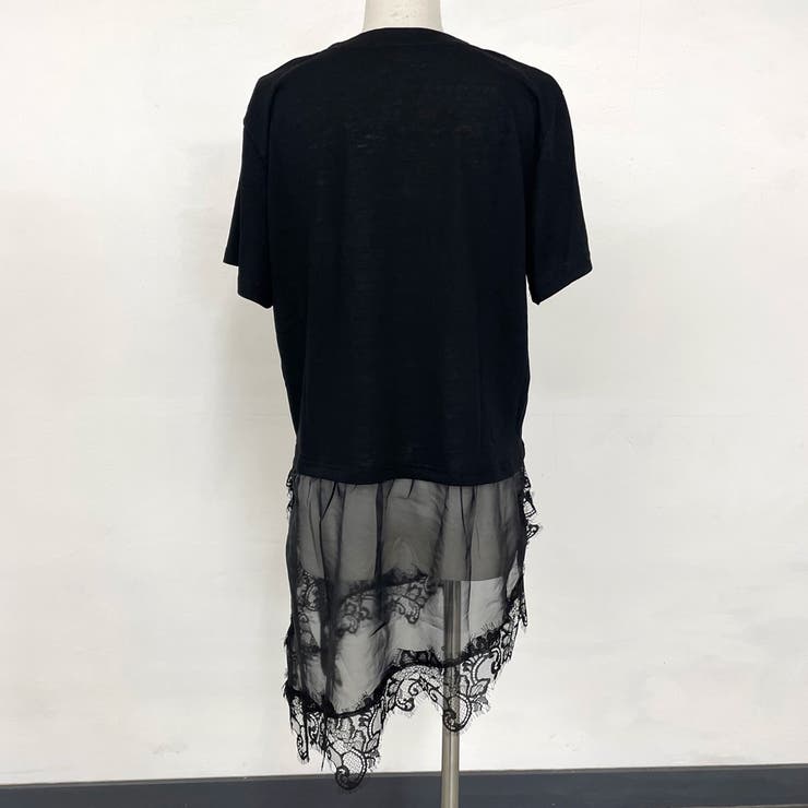 裾レースレイヤースラブTシャツ | non-hedge  | 詳細画像12 