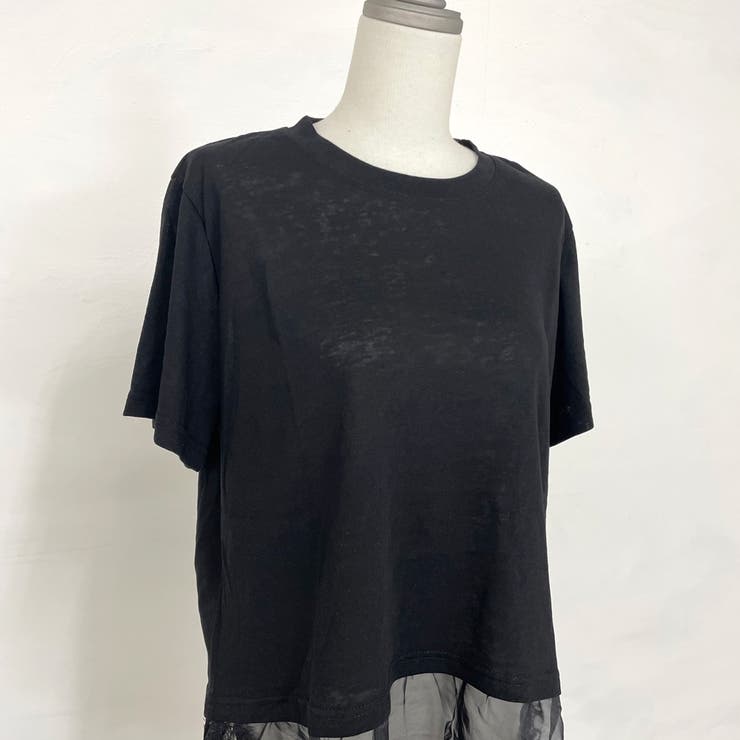 裾レースレイヤースラブTシャツ | non-hedge  | 詳細画像13 