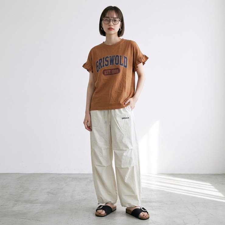 ナイロン風刺繍ロゴパンツ | non-hedge  | 詳細画像9 