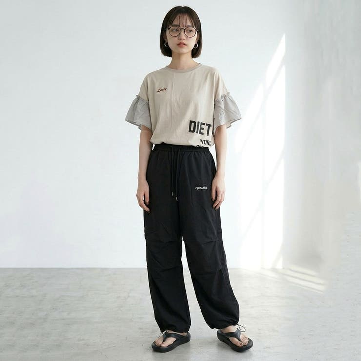 ナイロン風刺繍ロゴパンツ | non-hedge  | 詳細画像10 