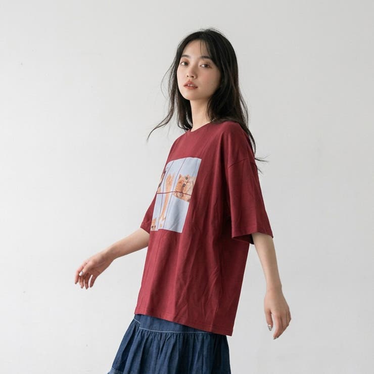 パネル転写ネコBIGTシャツ | non-hedge  | 詳細画像3 