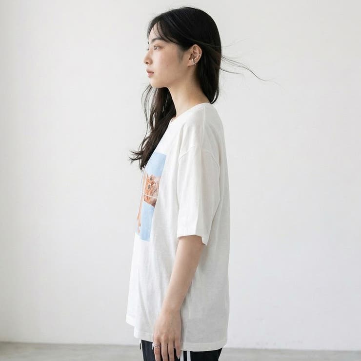 パネル転写ネコBIGTシャツ | non-hedge  | 詳細画像6 