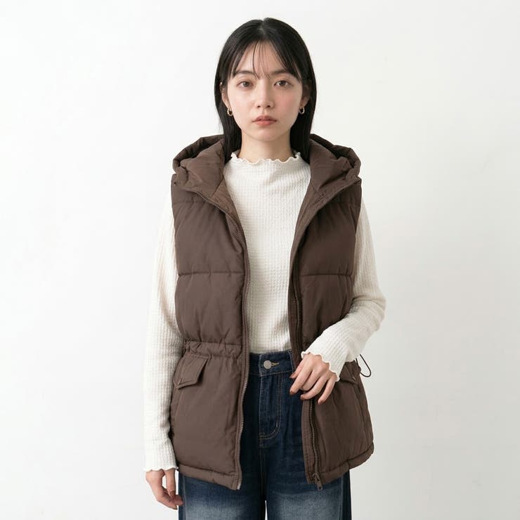 中綿フードベスト[品番：NHGW0006881]｜non-hedge （ノンヘッジ