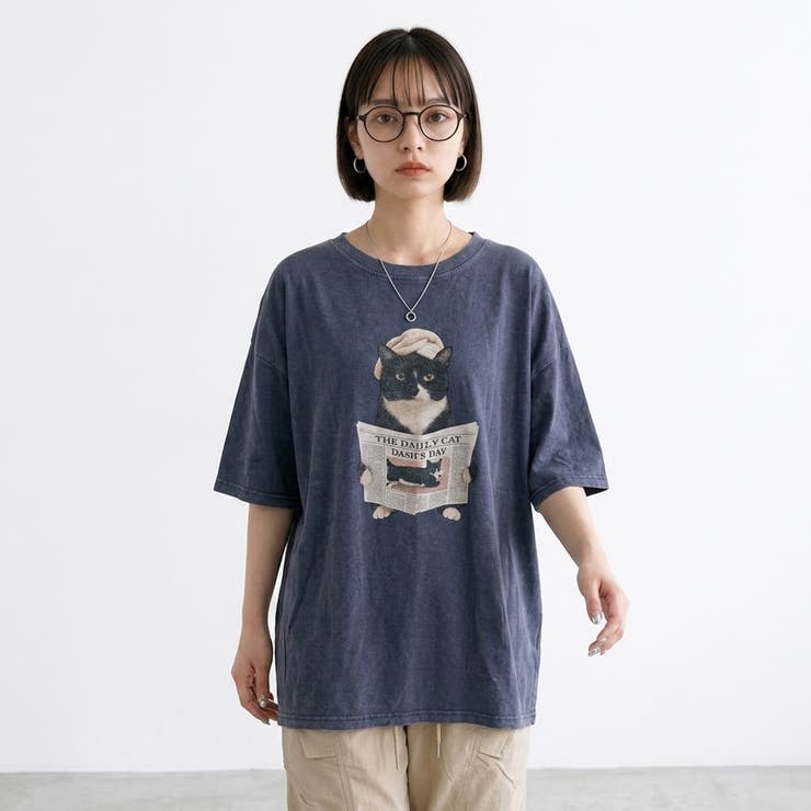 ピグメントネコBIGTシャツ | non-hedge  | 詳細画像2 