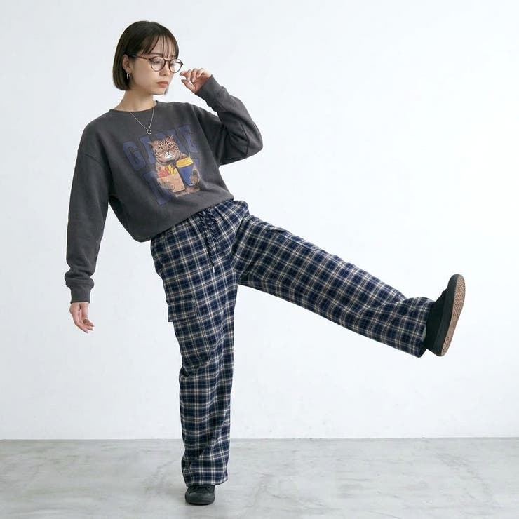 チェックカーゴパンツ[品番：NHGW0006899]｜non-hedge （ノンヘッジ