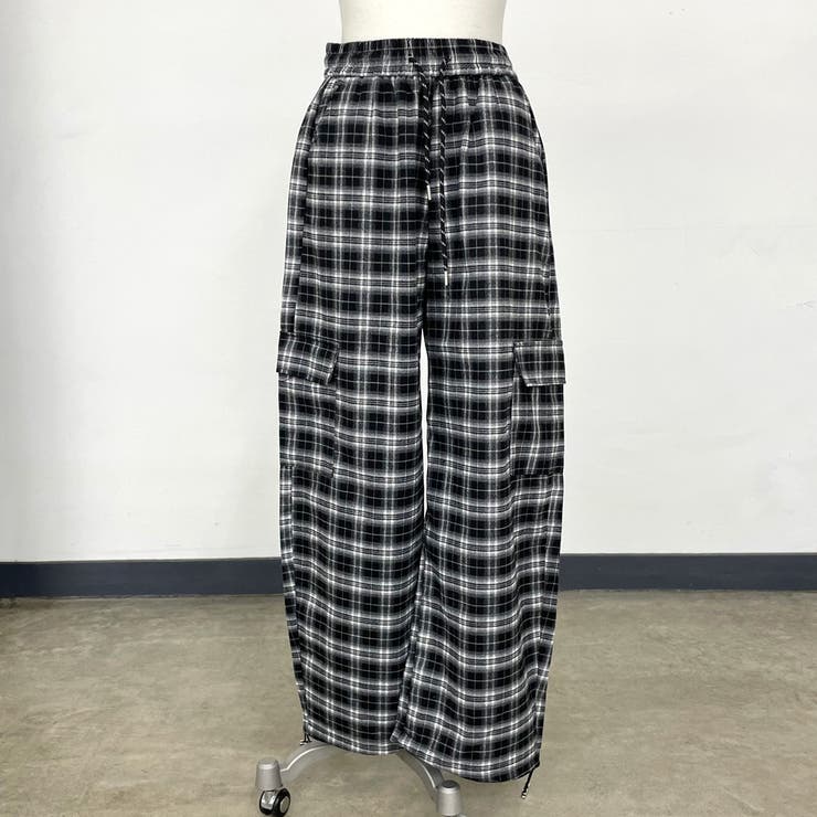 チェックカーゴパンツ[品番：NHGW0006899]｜non-hedge （ノンヘッジ