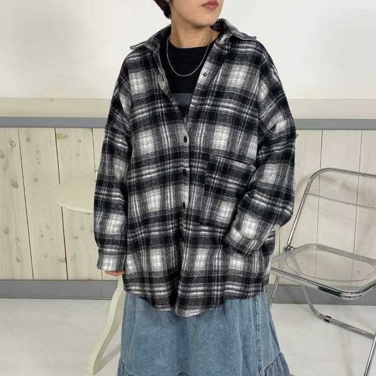 ボタンシャギーチェックシャツ[品番：NHGW0005147]｜non-hedge
