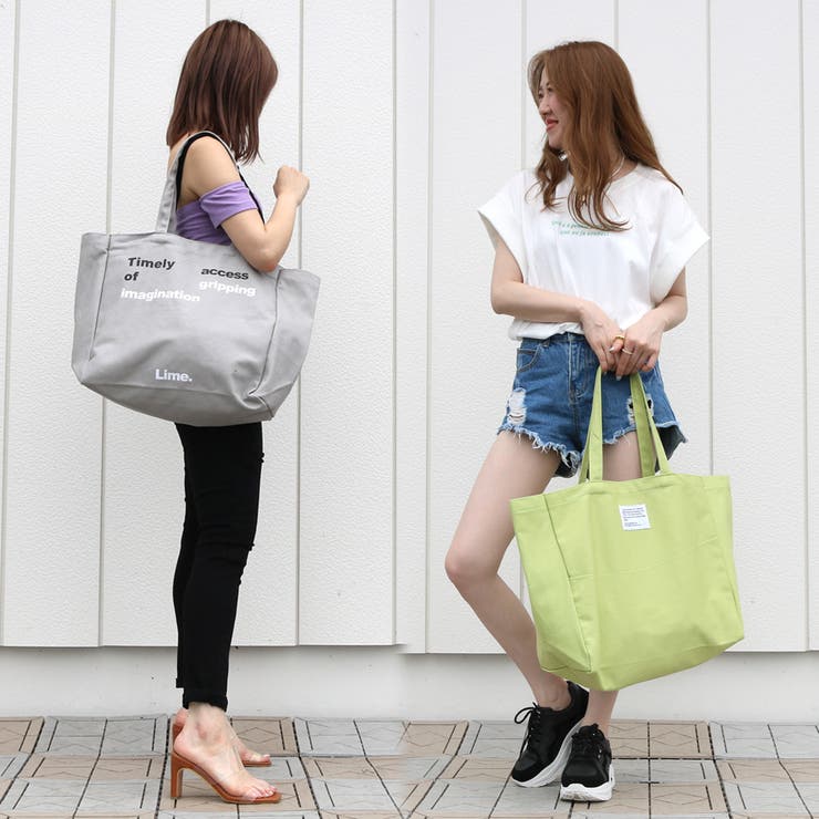 カラーロゴキャンバスビッグトートバッグ レディース ファッション | non-hedge  | 詳細画像2