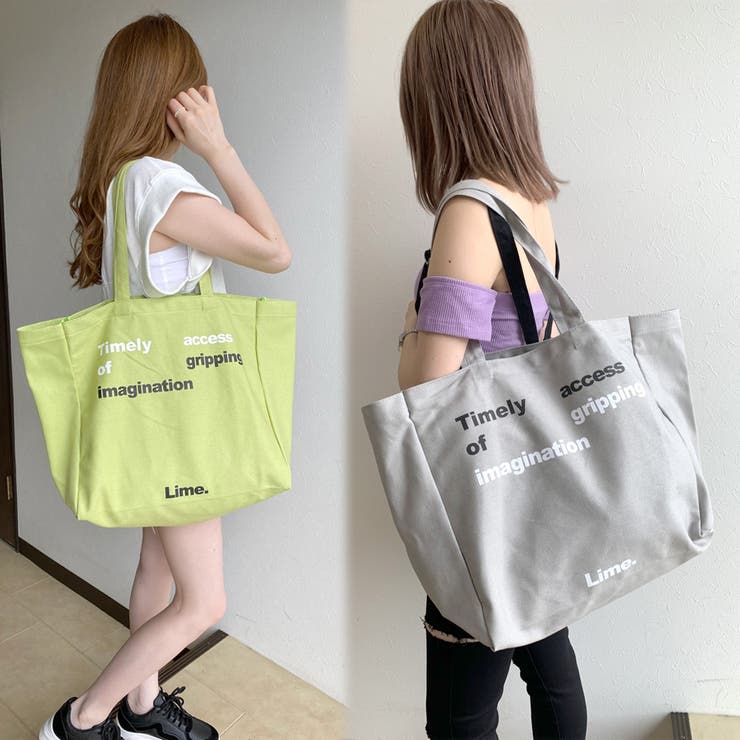 カラーロゴキャンバスビッグトートバッグ レディース ファッション | non-hedge  | 詳細画像6