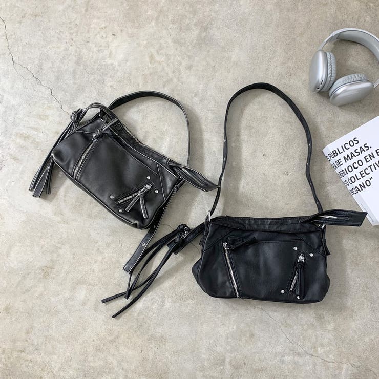 ブリーチ加工ZIPショルダーバッグ | non-hedge  | 詳細画像13 