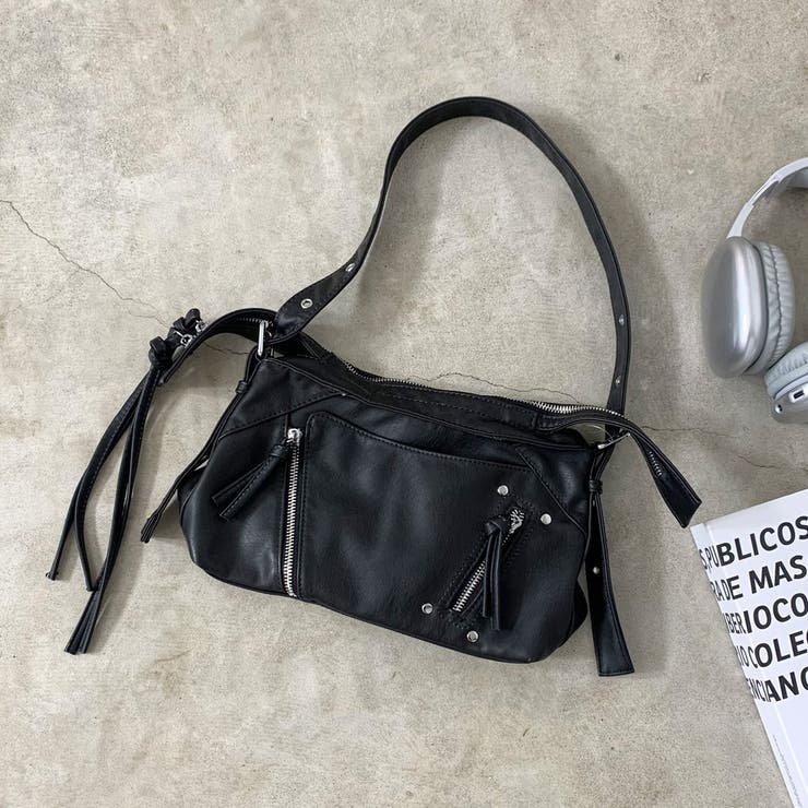 ブリーチ加工ZIPショルダーバッグ | non-hedge  | 詳細画像17 