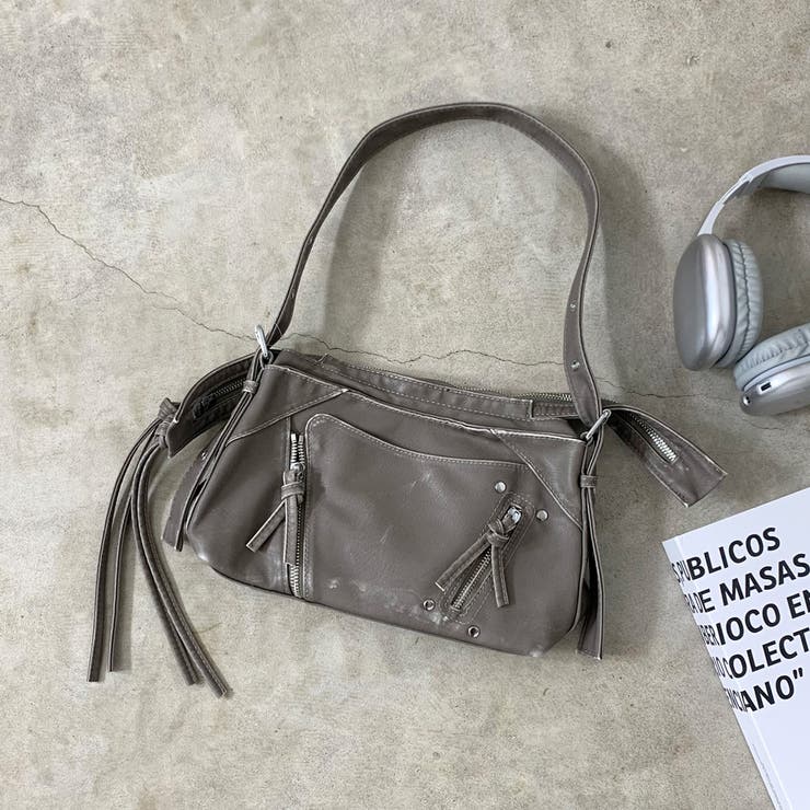 ブリーチ加工ZIPショルダーバッグ | non-hedge  | 詳細画像19 