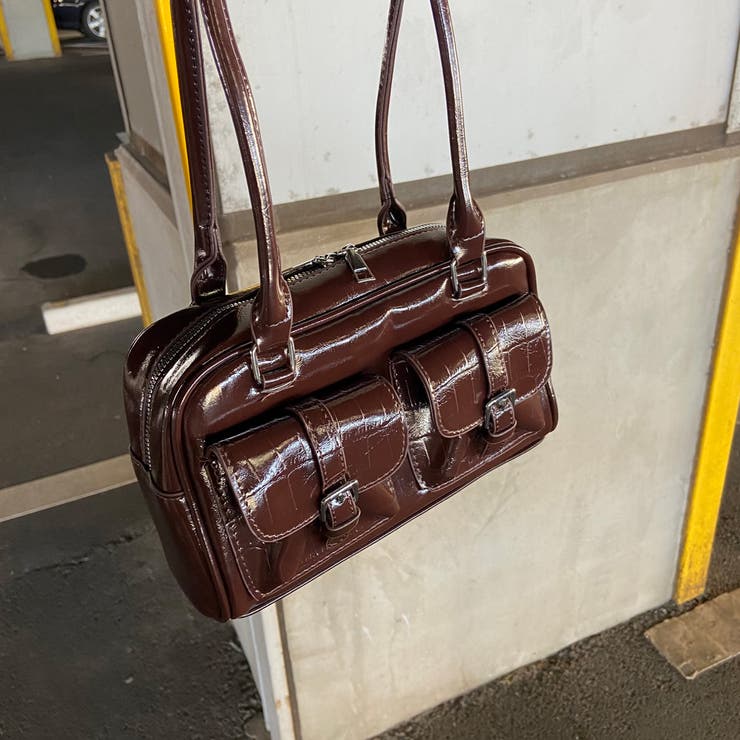 2ポケクロコ型押しボストンバッグ | non-hedge  | 詳細画像19 