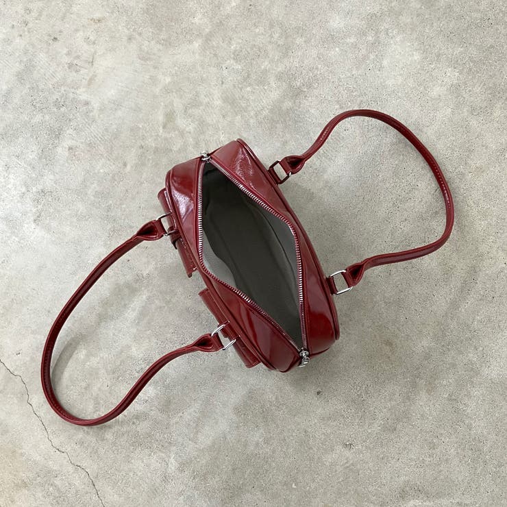 2ポケクロコ型押しボストンバッグ[品番：NHGW0005924]｜non